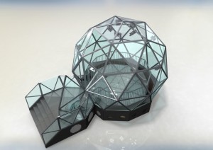 Digital Render Artem SFX design and build iconic glass dome for the return of The Crystal Maze