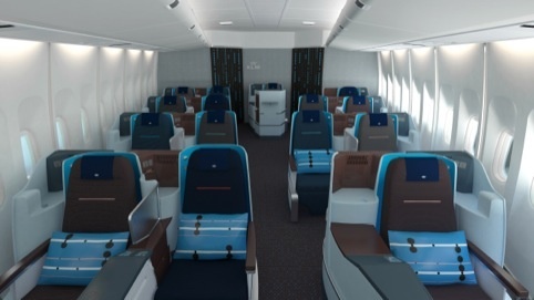 Hella Jongerius Designs KLM Business Class Cabins