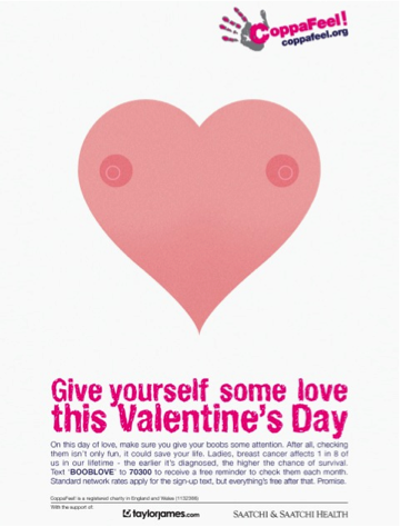 Give yourself some love this Valentine’s Day and CoppaFeel!