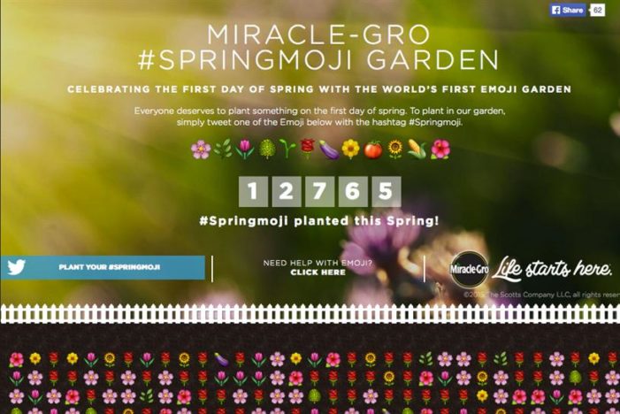 Miracle-Gro Is Going To Plant The World’s First Emoji Garden via Tweets