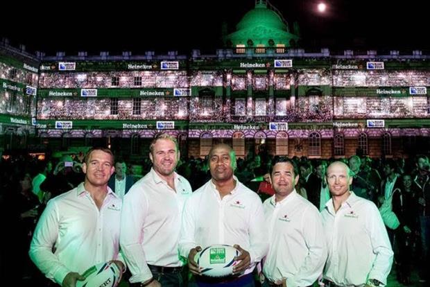 Heineken transforms London landmark into a virtual rugby stadium to celebrate World Cup