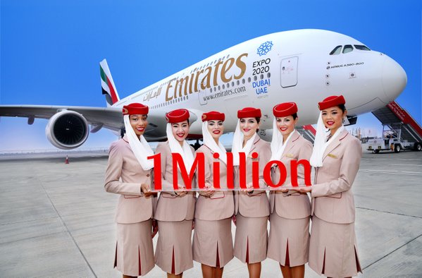 Emirates becomes world’s first airline with 1 million Instagram followers
