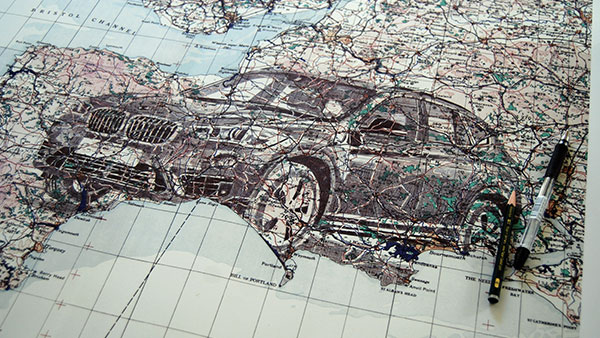 FCB Inferno & Illustrator Ed Fairburn Turn a Map Into Art for BMW