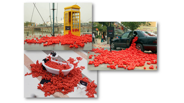 Rediffusion Y&R harnessed an innovative idea to play with 1500 Dots through outdoor installation for Moods Condoms