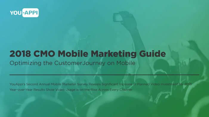 YouAppi’s CMO Mobile Marketing Guide Reveals Significant Increase in Video Investment for 2018