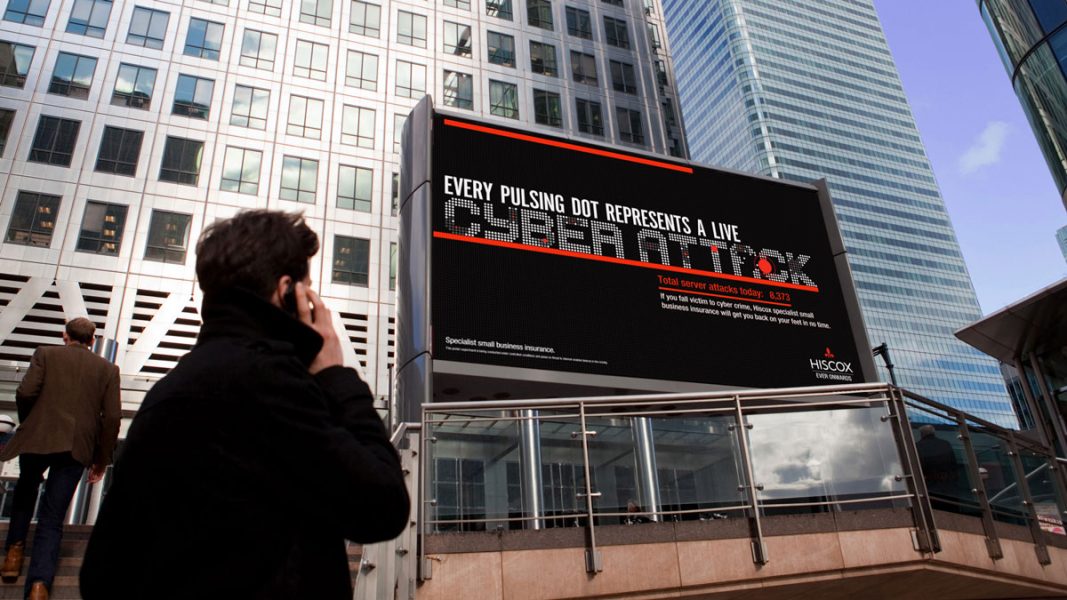 Hiscox Displays Real-Time Cyber Attacks in DOOH First – Marketing ...
