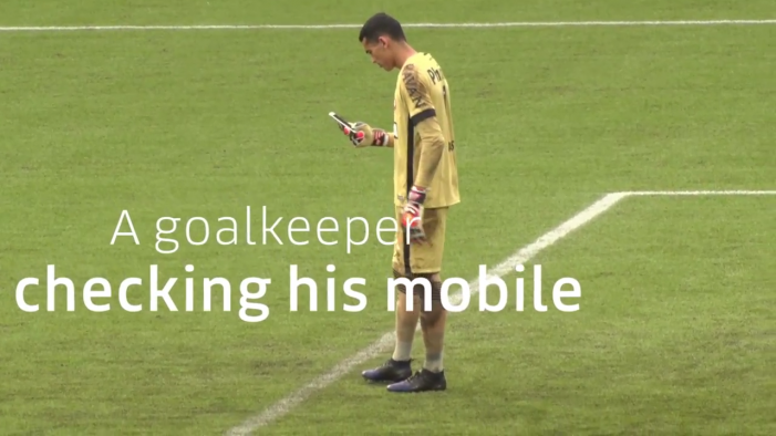 Uber campaign for Yellow May shows how mobiles distract drivers – by having a goalkeeper use his