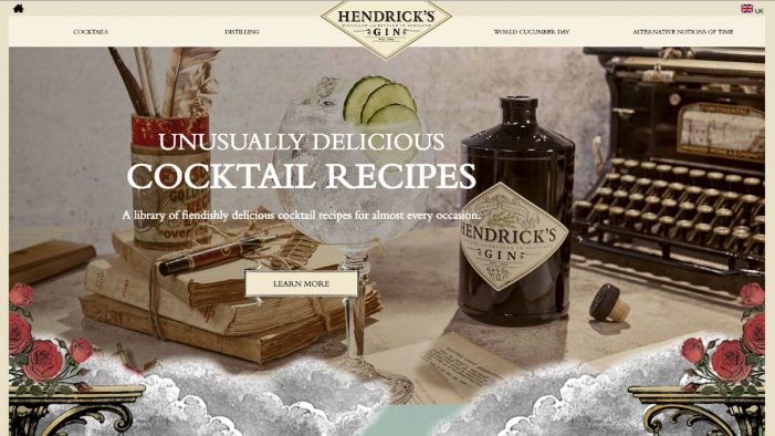 Hendrick’s Gin Launches Global Brand Sites Across America, Canada and Europe
