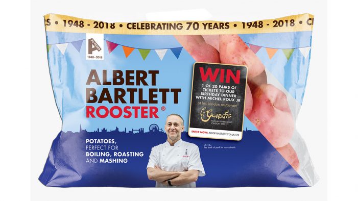 Albert Bartlett Celebrates 70th Anniversary with Retro Packaging and Exciting Competition with Le Gavroche