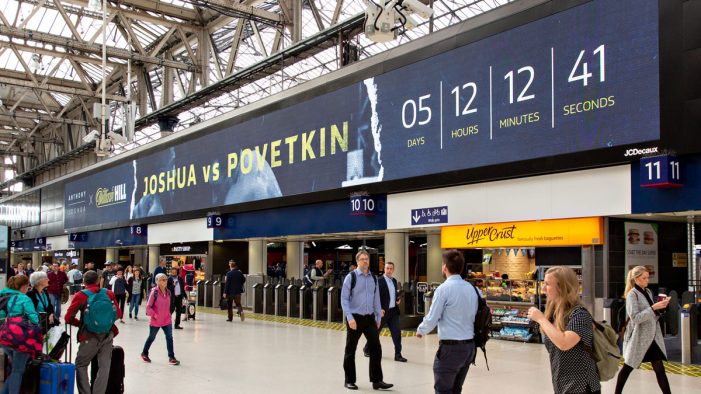 William Hill bets on first ever dynamic DOOH campaign to celebrate Anthony Joshua signing