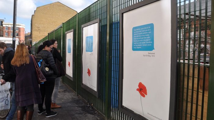 Truant’s Armistice Day memorial brings realities of war to the young in the UK