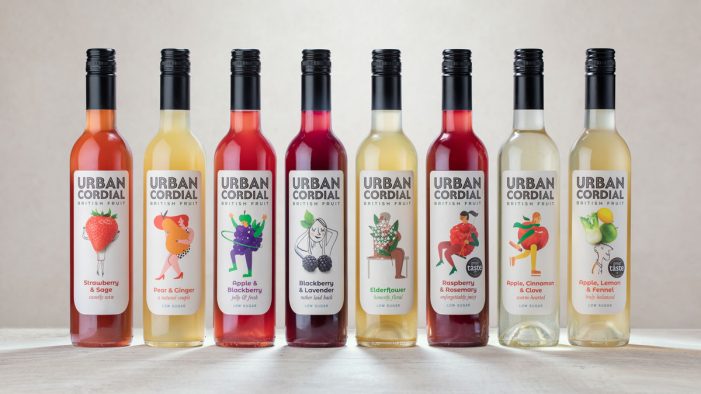 Jackdaw Design Delivers a Brand Identity with a Unique Fruity Twist for UK Cordial Brand