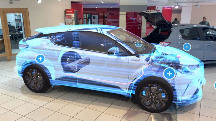 Toyota launches AR app to provide a peek inside one of its hybrid models