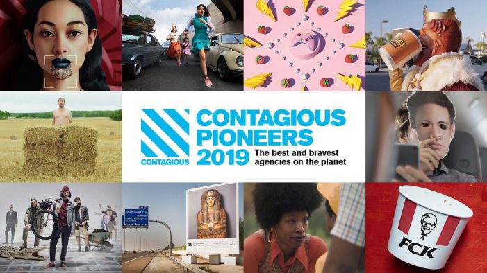 TBWA\RAAD ranks #8 on the Contagious Pioneers 2019 list of best and bravest agencies