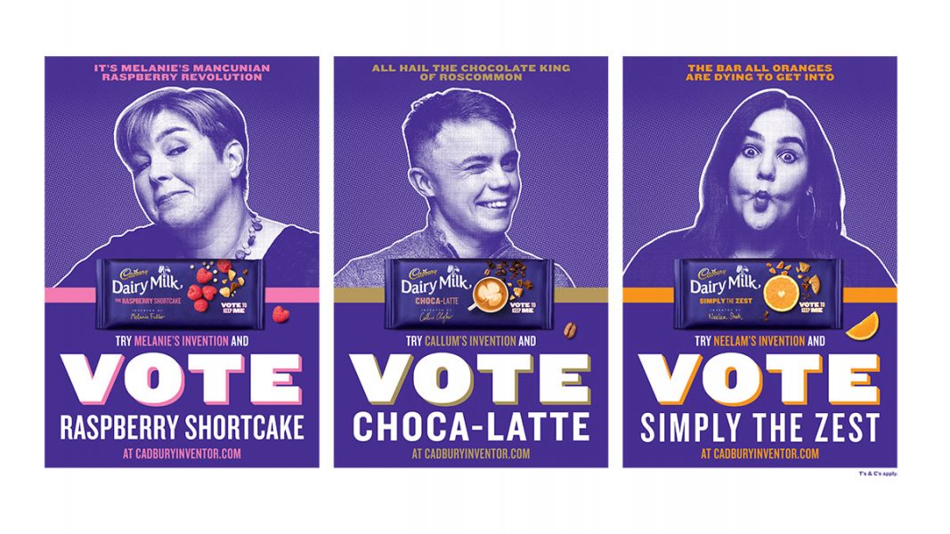 Cadbury challenges the UK to vote between three new LimitedEdition