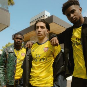 Arsenal yellow away kit 2024 1990s