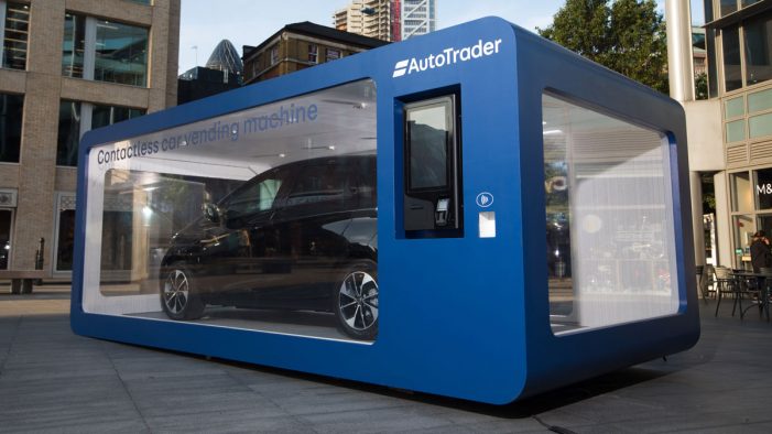 World first contactless car vending machine launched in the UK by Auto Trader