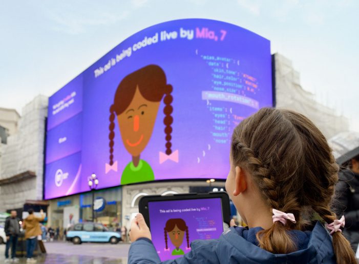 BT teaches children to code in Piccadilly Circus takeover