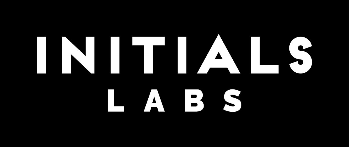 Initials Labs Master Logo (white on black)