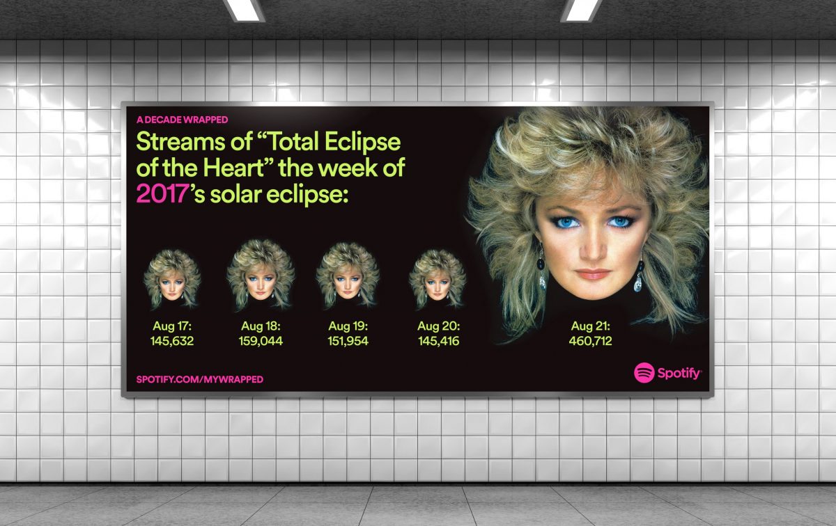 Spotify Wrapped OOH Global (Total Eclipse)
