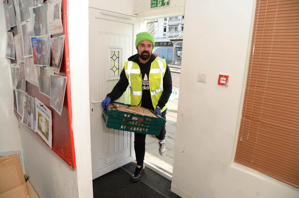 Evgeny Lebedev, makes deliveries for the Felix project