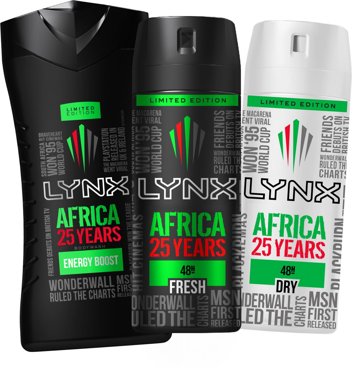 Lynx Africa 25th Anniversary – Full Range