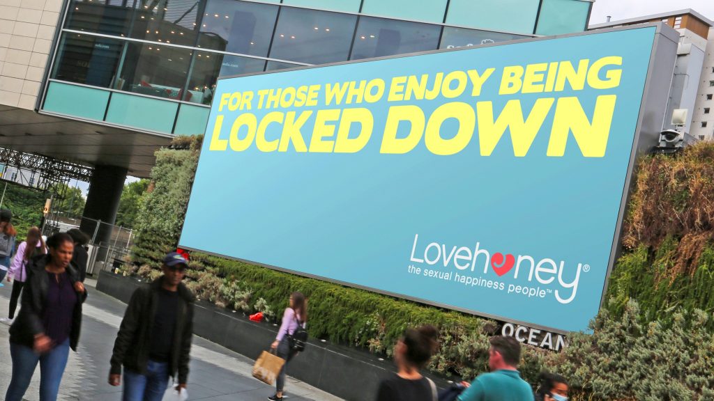 Lovehoney launches 250 000 outdoor campaign to raise a smile