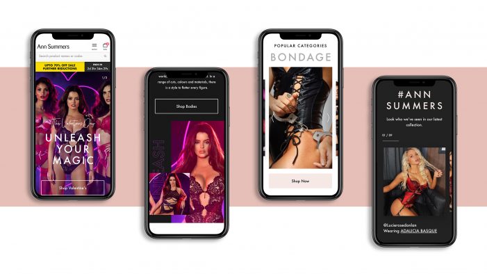 Ann Summers celebrates diversity with its new website designed by Dept