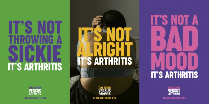 Versus Arthritis Launches Campaign Urging People To Take Condition Seriously Ahead Of World Arthritis Day