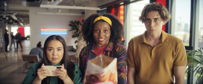 A small act of sharing has huge consequences in popchips television debut, created by St Luke’s