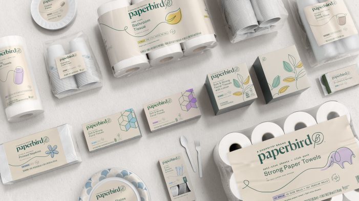 Pearlfisher New York entices the next generation of own brand shoppers with ShopRite’s own brand for household goods, Paperbird