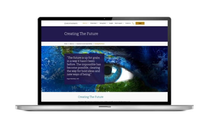 AML Create ‘People-First’ Site For Weatherbys Private Bank