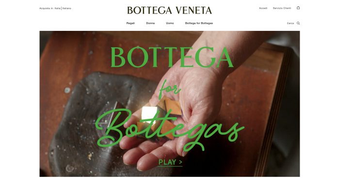 New Festive Campaign For Bottega Veneta ‘BOTTEGA FOR BOTTEGAS’ By Publicis Italy / Le Pub
