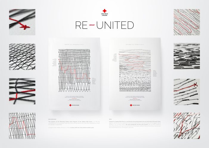 A Hand-Embroidered Print Campaign To Reunite People For The Chilean Red Cross – Reunited￼