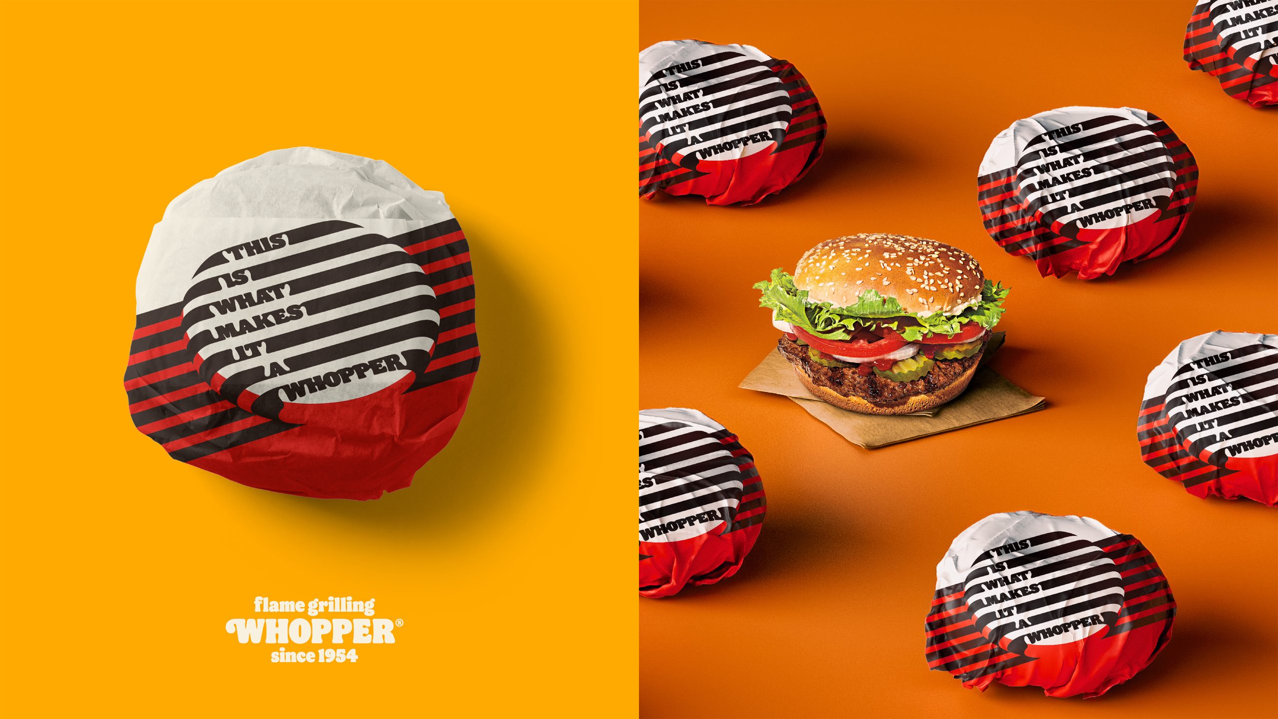 BBH PUTS THE BURGER KING WHOPPER'S FAMOUS FLAME GRILL LINES AT THE