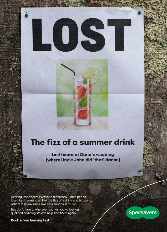 SPECSAVERS LAUNCHES NEW AUDIOLOGY CAMPAIGN LOST AND FOUND TO TACKLE STIGMA AROUND HEARING LOSS