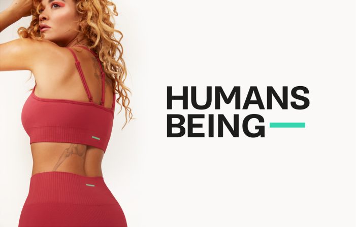 B&B studio creates the branding for HUMANS BEING – a sustainable and style-conscious athleisure brand by Rita Ora.