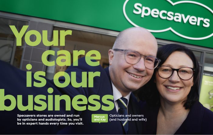 SPECSAVERS LAUNCHES INTEGRATED CAMPAIGN TO HIGHLIGHT THE BENEFITS TO CUSTOMERS OF ITS LONG-STANDING PARTNERSHIP MODEL