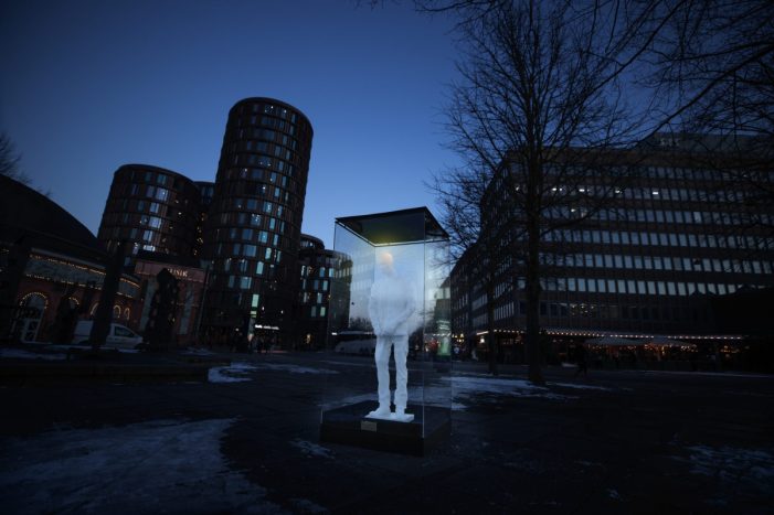 Massive candles are popping up around Denmark to raise the alarm on mental health