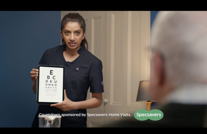 SPECSAVERS LAUNCHES PHASE 2 OF ITS COUNTDOWN SPONSORSHIP PROMOTING ITS HOME VISITS SERVICE