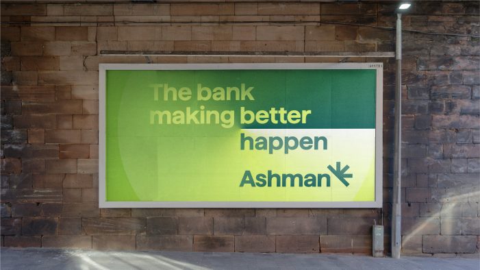 EVERYFRIDAY CREATES BRAND IDENTITY FOR NEW SUSTAINABLY-MINDED ASHMAN BANK