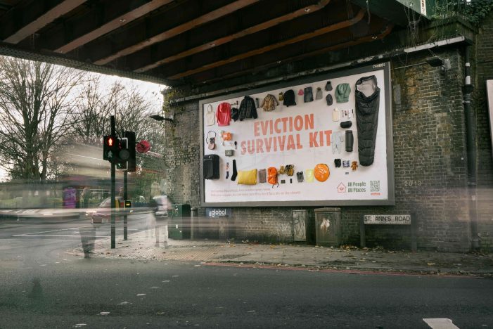 Cogent helps local charity fight homelessness with ‘Eviction Survival Kit’ billboard