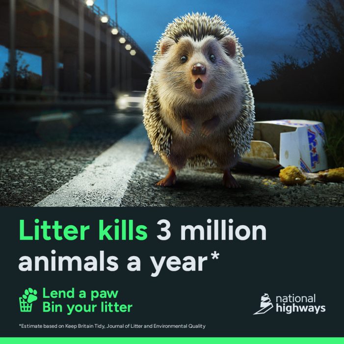 National Highways asks drivers to ‘Lend a Paw’ in new anti-litter campaign from FCB London