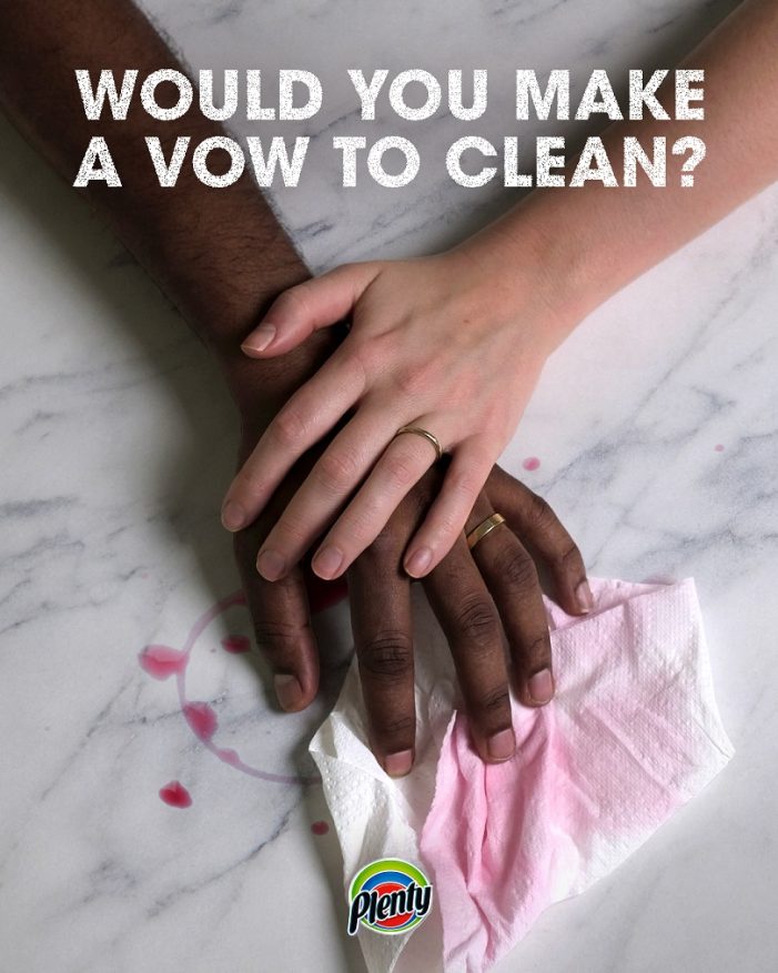 Plenty will fund the wedding of couples who make a “Vow To Clean” in new campaign