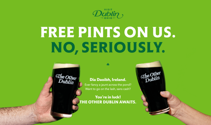 Dubliners invited to celebrate St. Patrick’s Day in the ‘Other Dublin’ Cornett created tourism campaign launches in Dublin, Ireland 