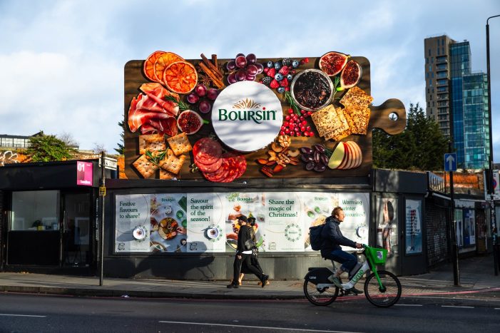 Extraordinary Out of Home Campaign Positions Boursin as the Big Cheese of Festive Occasions