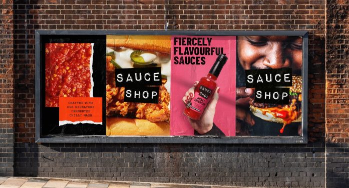 B&B studio B&B studio partners with Sauce Shop on a ‘respectful refresh’ of brand and packaging design for the Nottingham-based condiment challenger