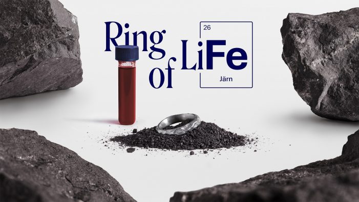 Mined in Sweden launches Ring of LiFe. A jewelry piece forged from menstrual iron.