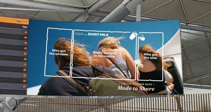 Cadbury’s ‘Made to Share’ bars get a heartfelt new look in out-of-home campaign by VCCP