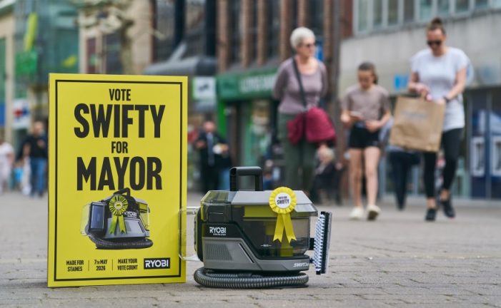 RYOBI® SPOT CLEANER STANDS FOR MAYOR OF STAINES